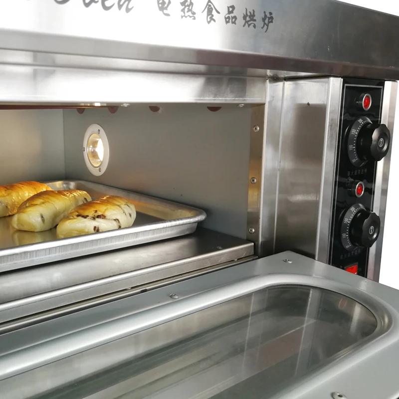 Commercial electric 3 layers 3 Trays Deck Oven,Cake Bread Making Pizza Baking Bakery Oven Price triple Deck Baking Shop Machine