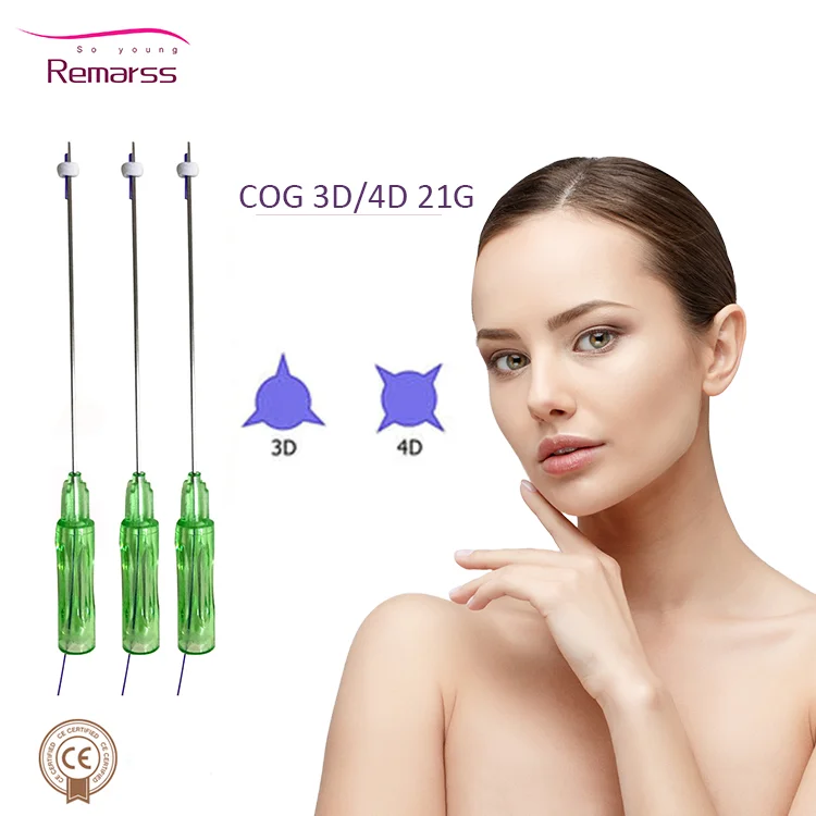 2022 Free shipping pdo thread lift korea thread pdo cog 3d 21g60mm for pdo fox eye