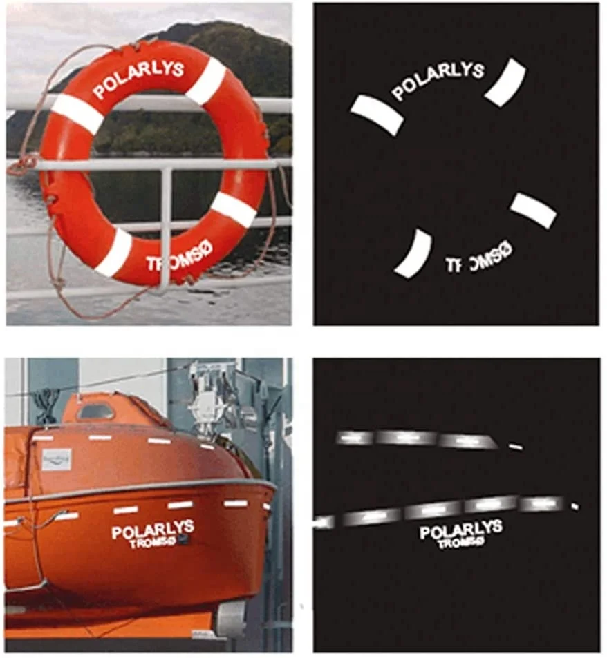 2inch*50Yard Solas Grade Marine Floating Equipment Reflective Conspicuity Tape Sticker Special Reflective Stickers For Life Boat