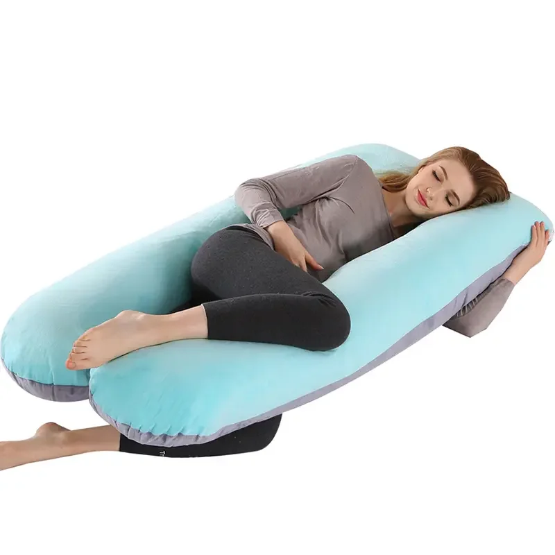 Hot Sale Full Body Memory Foam Pregnant Women Support Body Pillow Washable U Shape Pregnant Long Body Maternity Pillow