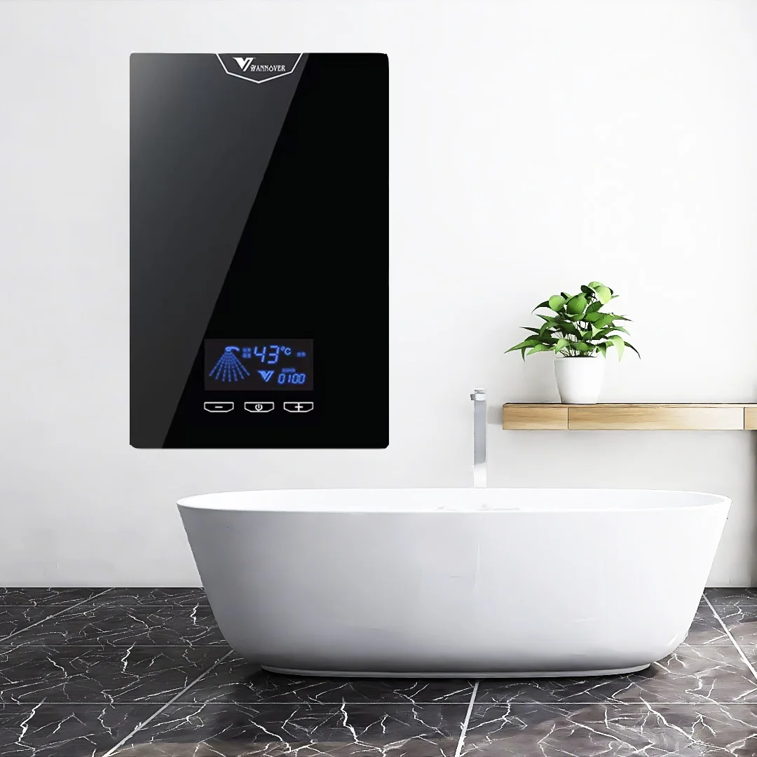 Home 6.5KW 7.5KW 8.5KW Instant Thermostatic Tankless Electric Hot Water Heaters Electr Geyser For Bathroom Shower