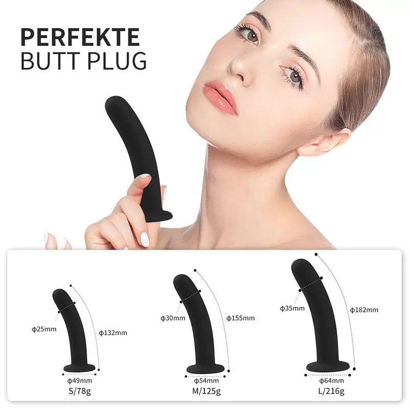 Beginners to Advanced Users Vaginal Dilator Soft Silicone Sex Butt Plug Female Horse Stretching Anal Toy For Couples