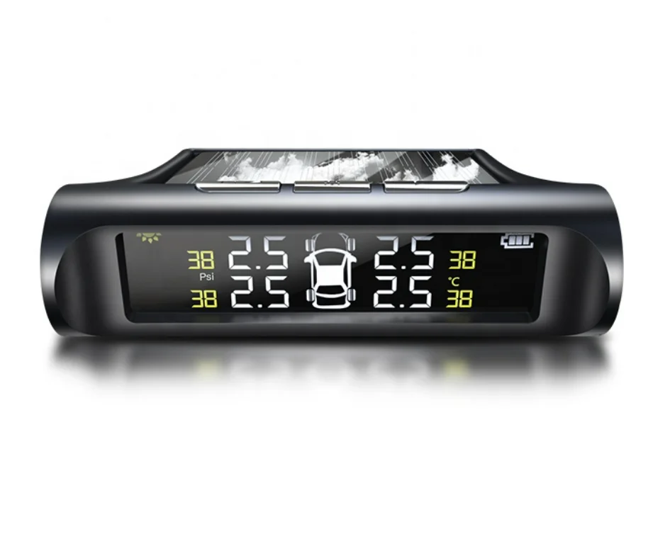  Car Truck Wireless Smart TPMS Solar Power Tire Pressure Monitoring System Sensor