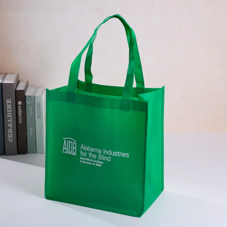 Eco Friendly Recyclable Customized print promotional non-woven bag pp non woven shopping bag printing