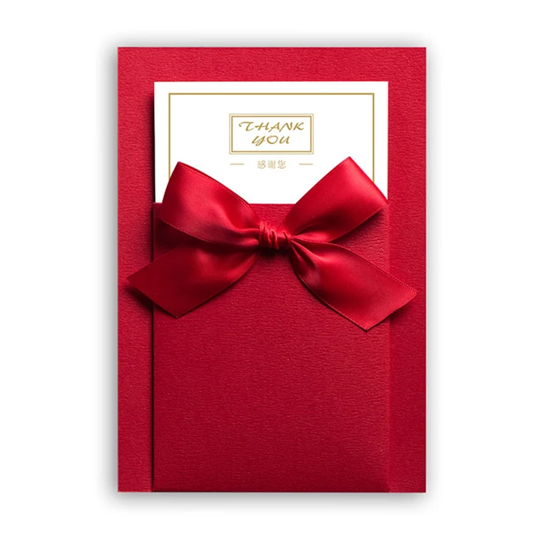 Custom Wedding Invitation Cards Paper Greeting Gift Card Envelope Thank You Card