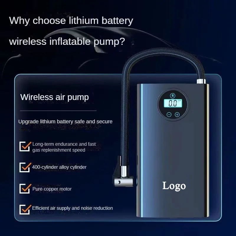 Hot Selling Portable Wireless Air Pump  Battery Car Accessories Electric Car Air Compressor Motorcycle Four Seasons Car Air Pump