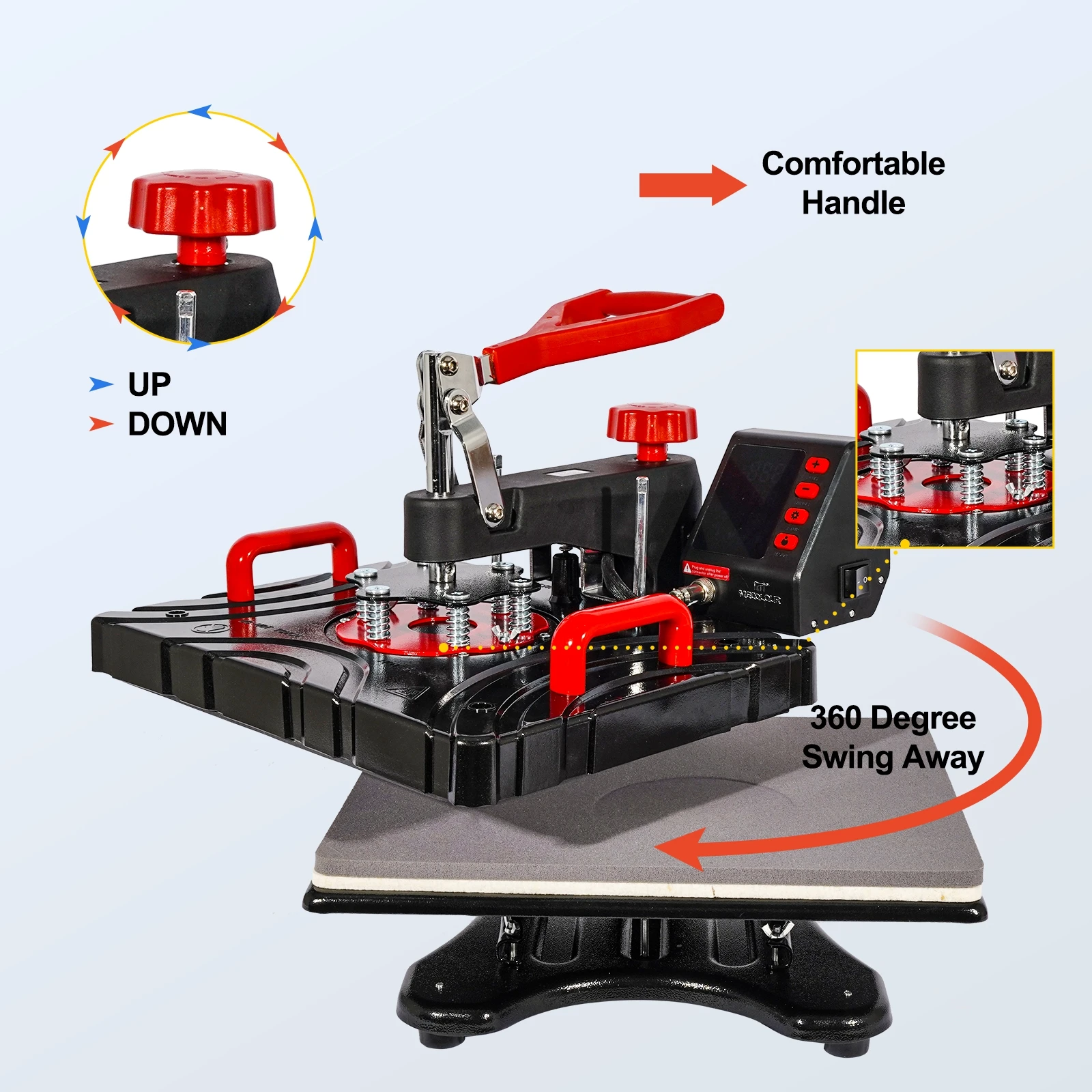 Multifunctional Combo 10 In 1 Heat Press Sublimation Machine With Mug Plate Hat Press For t-Shirt