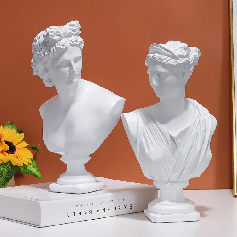 BSCI Factory Polyresin 12.5in Greek Statue Classic Roman Bust Greek Mythology Sculpture for Home Decor