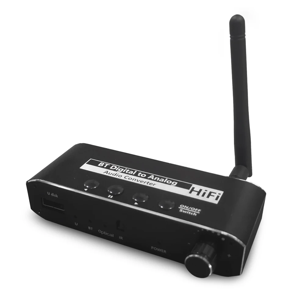 Беспроводной приемник BT 5 0 цифро-аналоговый аудио конвертер адаптер с антенной музыкальный плеер USB