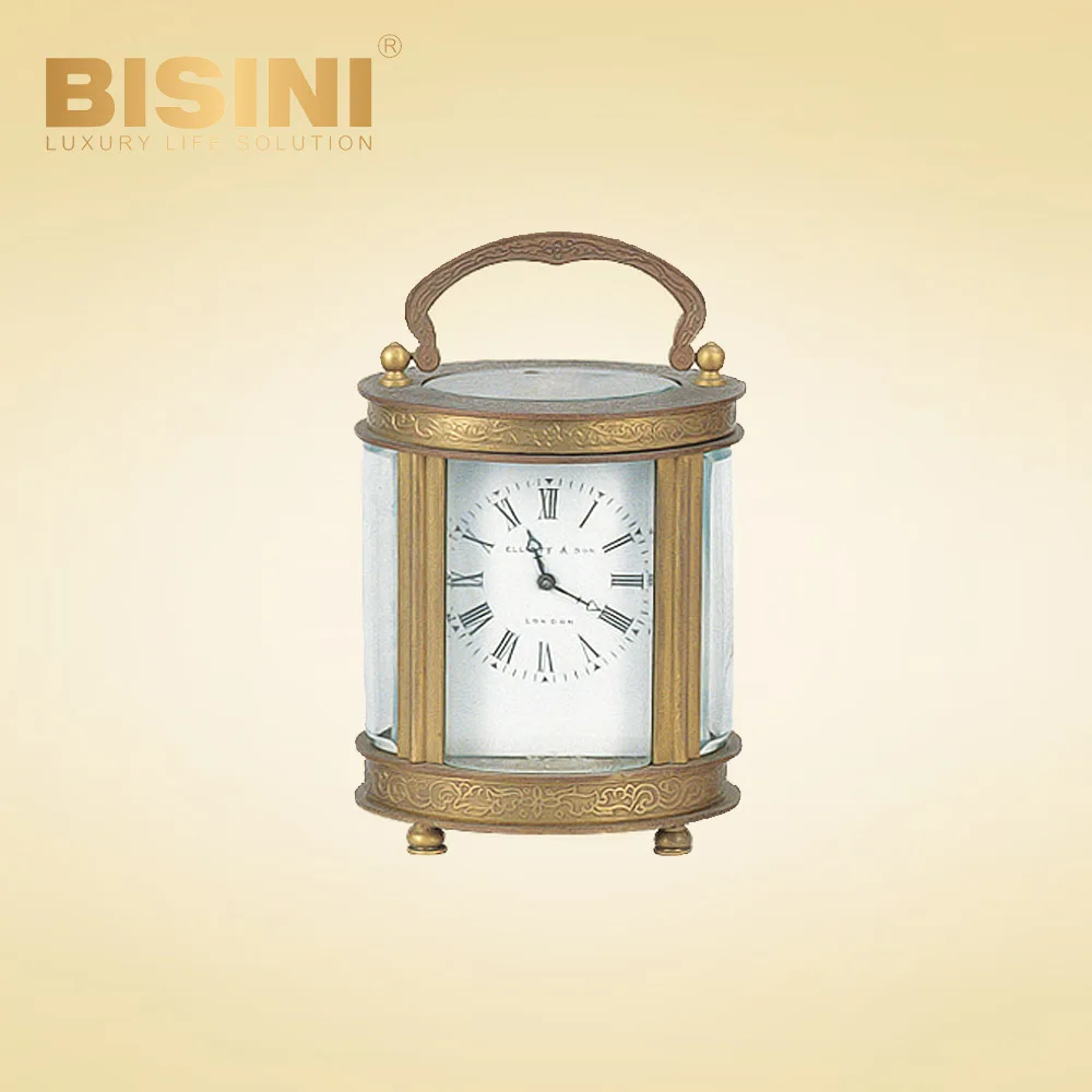 Miniature simple Small Square Leather table clock Household table-top timepiece