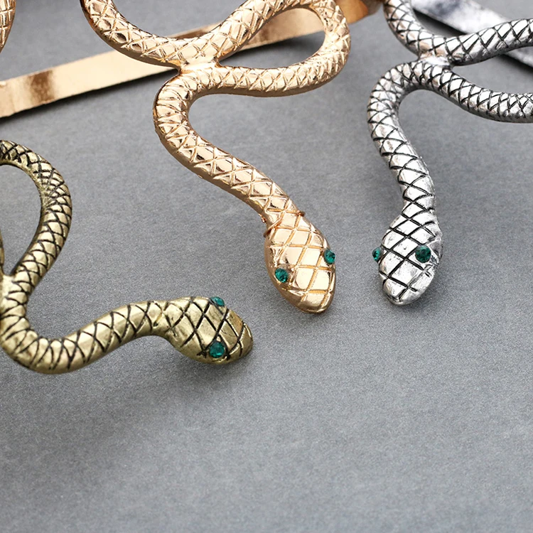 Wholesale custom personality retro animal Palm bracelet bangle punk zodiac snake bracelet accessories female