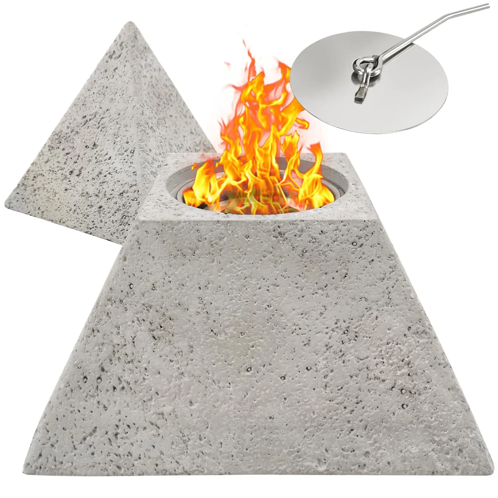 Villa Decorative Heating Concrete Stove Freestanding Fireplace Free Standing Cheminee Bio Ethanol Fireplace
