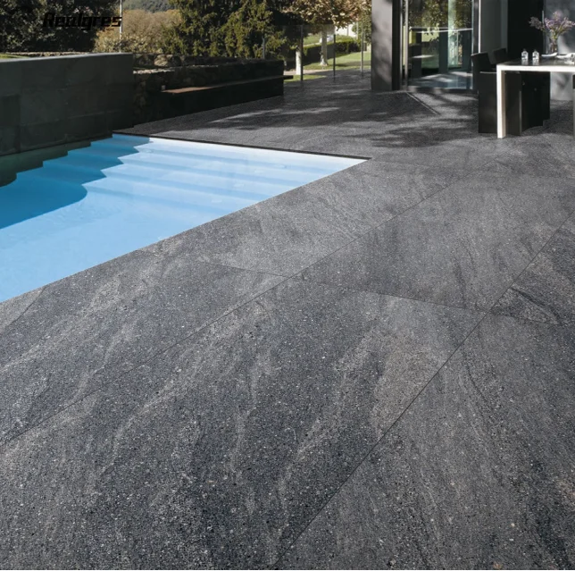 Full Body Rough Homogenous Granite Stone Anti Slip Polished Porcelain Tiles