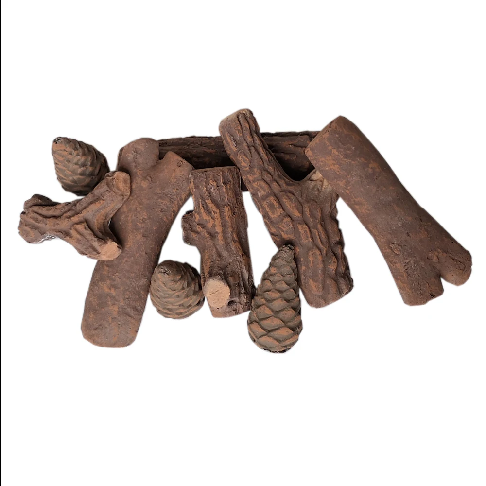 Fireplace Decoration Petite firepit Ceramic decorative Wood Gas Fireplace Log Set
