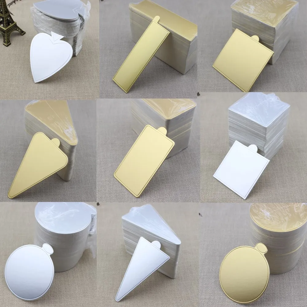 Hot sale 1mm round square triangle shape mini cake pastry base board