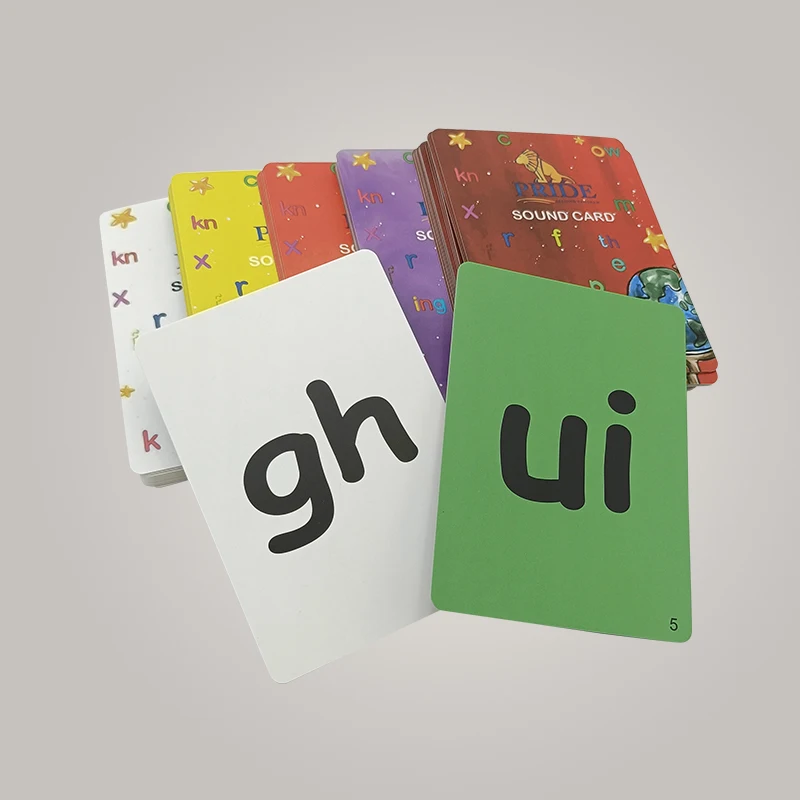 Customised Print High Quality Language Learning Educational Learning Aids Personal Play Word Learning Flash Card
