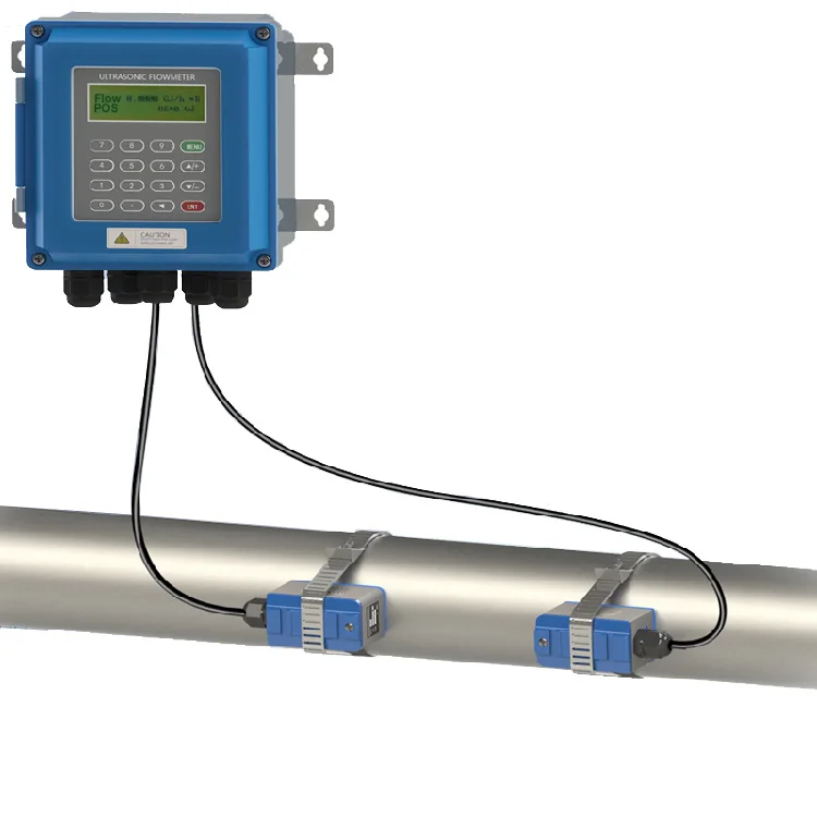 Wall-mounted ultrasonic flowmeter to use  ultrasonic flow sensor