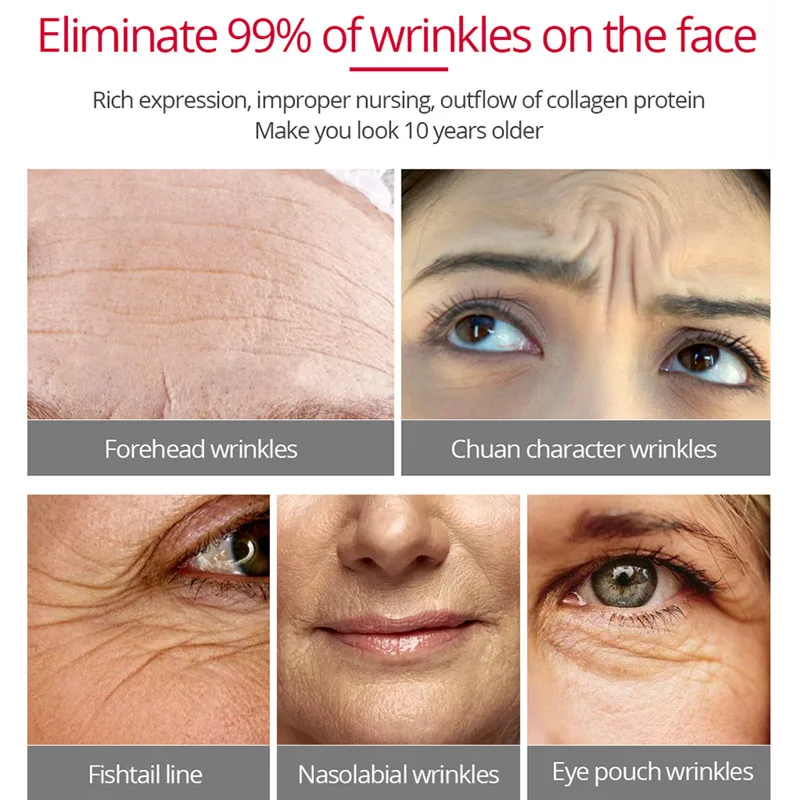 50g Korea Anti Aging Wrinkle Remover Face Cream Dry Skin Hydrating Facial Lifting Firming Day Night Cream Peptide Serum