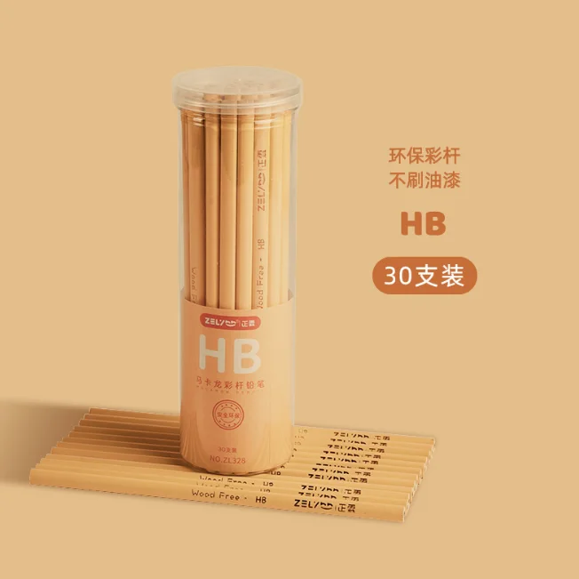 many style wholesale wooden cartoon color pencil set Environmental protection Warm color students write kids pencil set