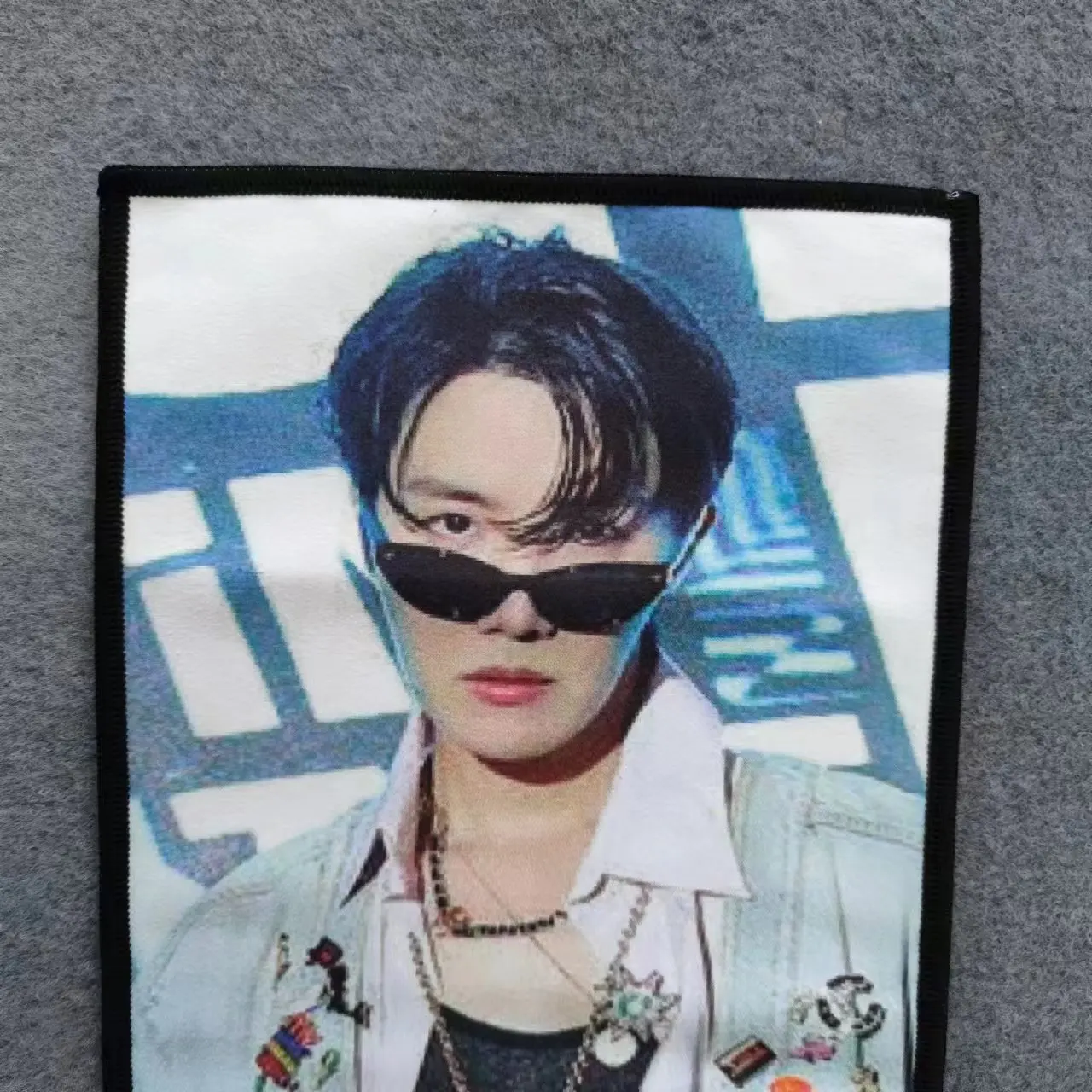 New Fabric Cheering Slogans Banners Custom Print kpop slogan banner Towel