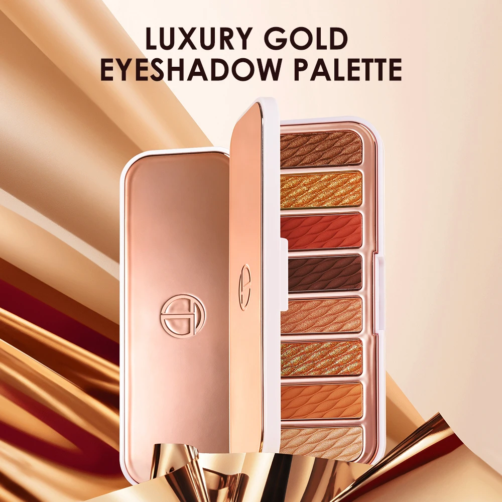 O.TWO.O Wholesaler Long Lasting Makeup 4 Colors High Pigment Luxury Gold Eyeshadow Palette