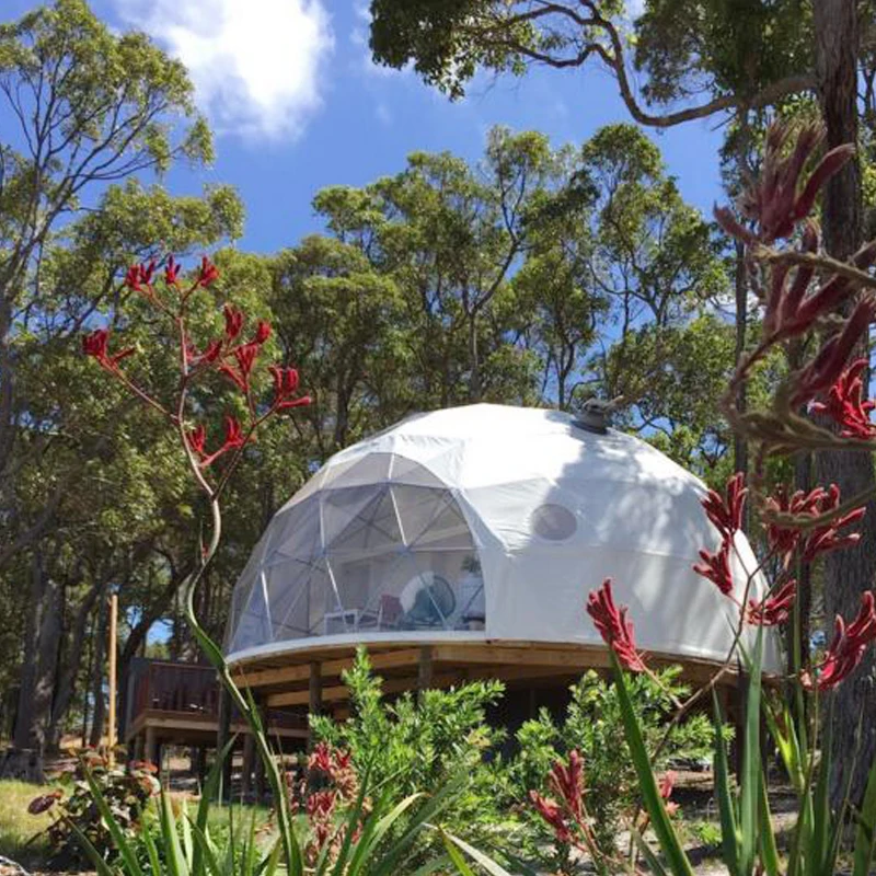 Outdoor Summer Round Shelter PVC Geodesic Dome Camping Tent Garden Igloo