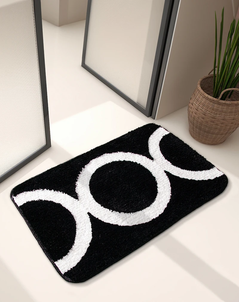 Hot Sale Small Knitting Single Needle Microfiber Bath Kitchen Mat