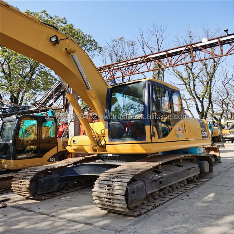 Хорошее Качество Komatsu б/у PC200-7 экскаватор для продажи/японском стиле предварительно окрашенная оцинкованная сталь) с низкой ценой