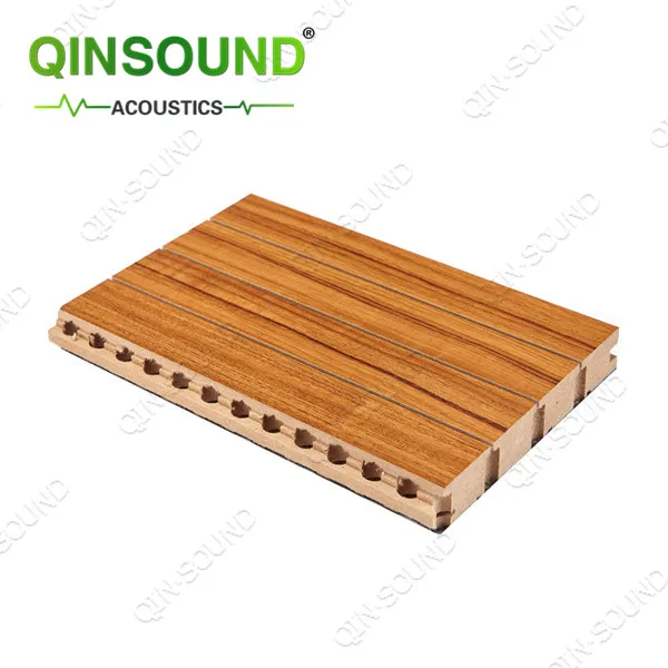 Recording Studio Soundproofing Fireproof Material Sound Insulation Floor Grooved Acoustic Panel