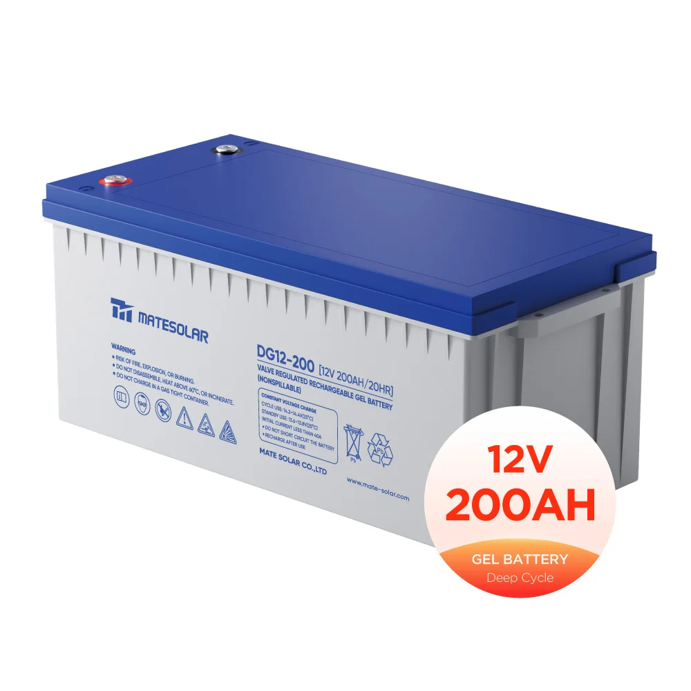Mate Agm батарея 12 В 200Ah 300Ah гелевая Солнечная Высокая трубчатая Китай