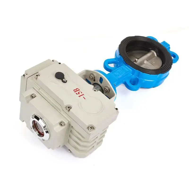 Dn50 Dn65 Dn100 водяной Электрический привод управления 220 В Epdm Ptfe резиновый уплотнительный Тип моторизованный клапан-бабочка