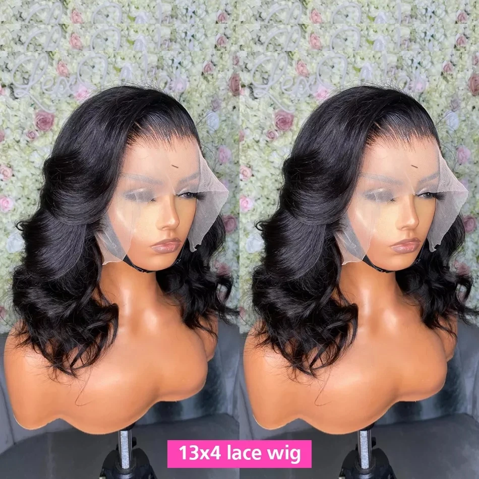 Loose Deep Unprocessed Raw Hair Bob Wig Lace Front,Wholesale Short Human Hair Lace Front Wig,Brazilian Hair Hd lace Frontal Wigs