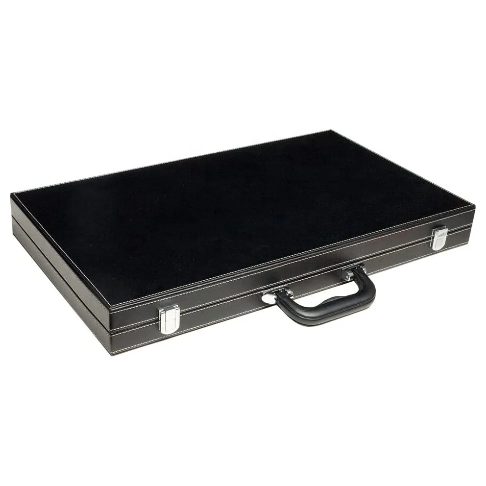 21inch Deluxe Backgammon Set  Travel Case black Board -Classic Board Games
