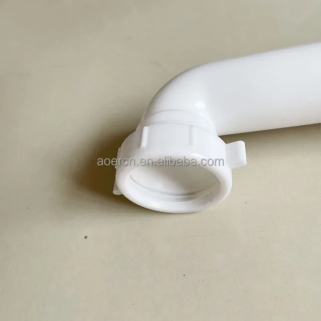 For Bathtub Sink Drainage Toilet Flexible Plastic Drain T-Trap Tube