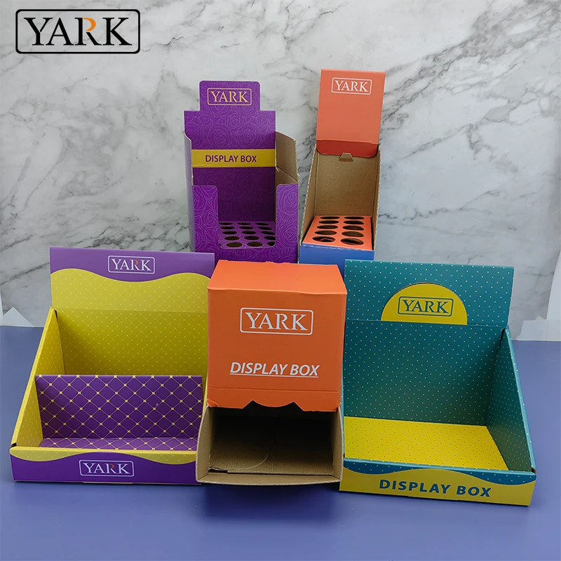 Custom Printed Chocolate Chewing Gum Foldable Display Boxes For Food Retail Store Candy Tear Off Packaging Paper Box