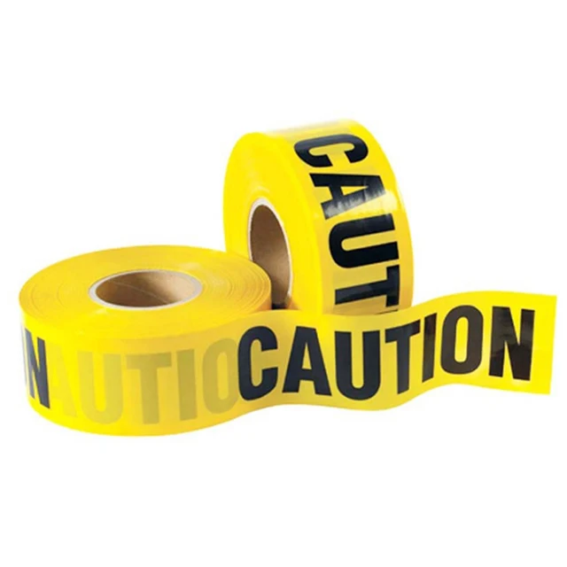 EONBON Customized Caution And Danger Barricade Tape Premium Yellow Caution Tape 3 Inch X 1000 Feet PE Warning Tape