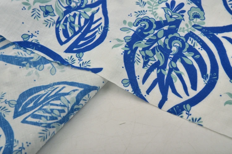 High quality tencel fabric china 30% tencel 70% cotton custom design digital printed fabric