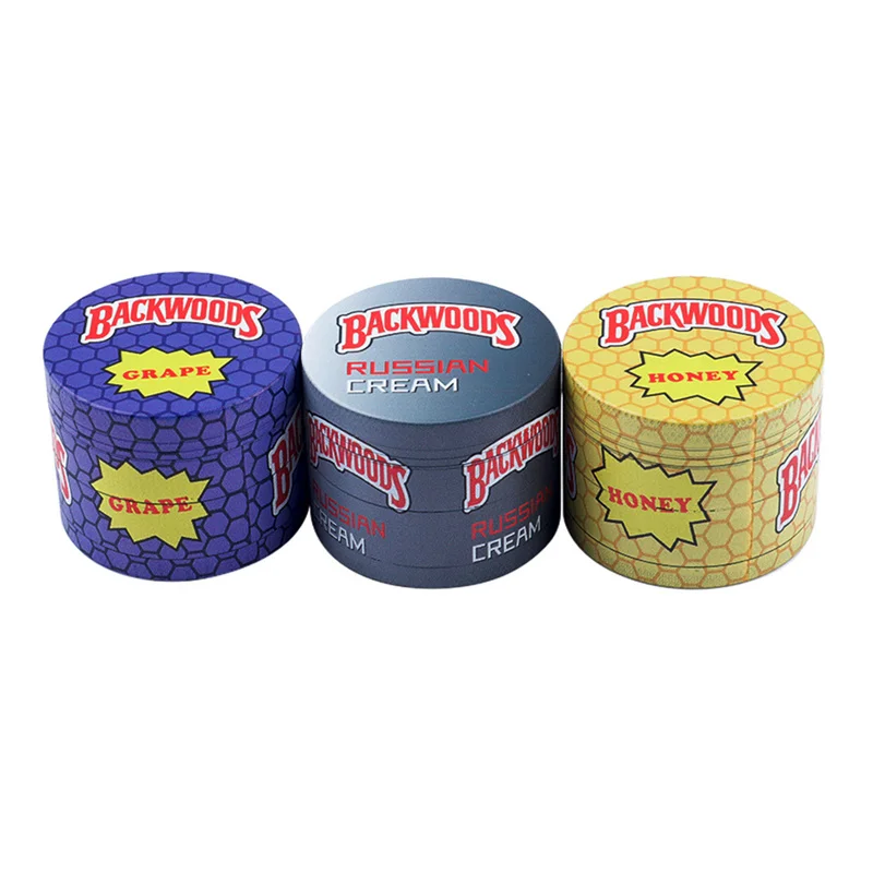 Customized Logo Zinc Alloy Herb Grinders 4 Layers Manual Herb Grinder For Smoke Shop