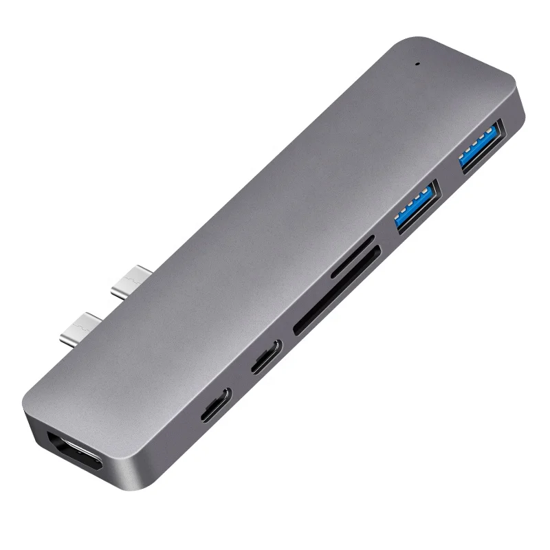 
Beeste 7 in 1 type c to 4k HD SD / TF reader Card mobile desktop converter pd fast charge type-c usb hub 