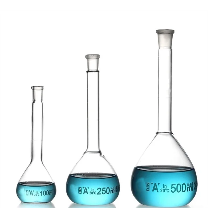 Прозрачная лабораторная бутылка стеклянная боросиликатная 100 мл 500 объемная колба с длинной