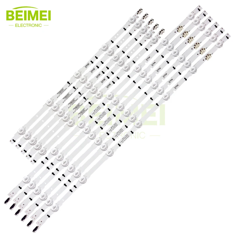 TV LED backlight strip 2014SVS55_3228_L07/R05_REV1.1_140111 SAMSUNG-55 D4GE-550DCR-R3 for Samsung 55 inches 7+5led 3V 6pairs/set