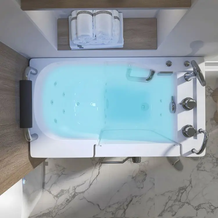 Factory Low Threshold Sitting Bath Therapeutic Aromatherapy jacuzzies walk in tub shower