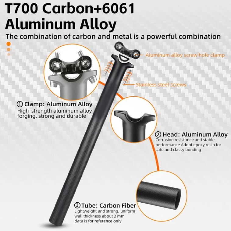 Aluminum Alloy Dropper Seat Posts 400mm 27.2mm/30.9mm/31.6mm Lift Seatpost For Mountain Bike