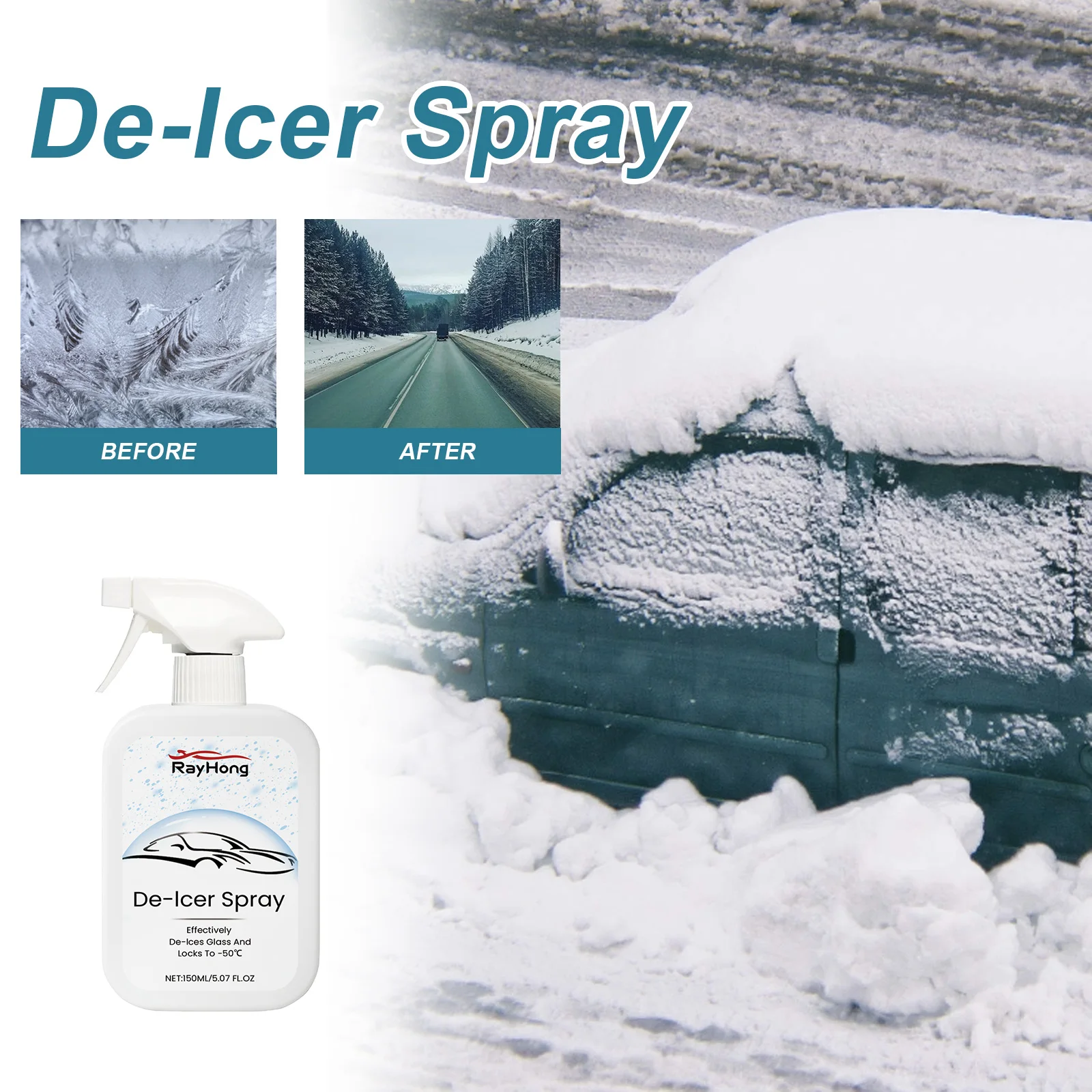Rayhong OEM&ODM Car Window Anti Freeze Windshield Anti Freeze Winter Anti Freezing Liquid