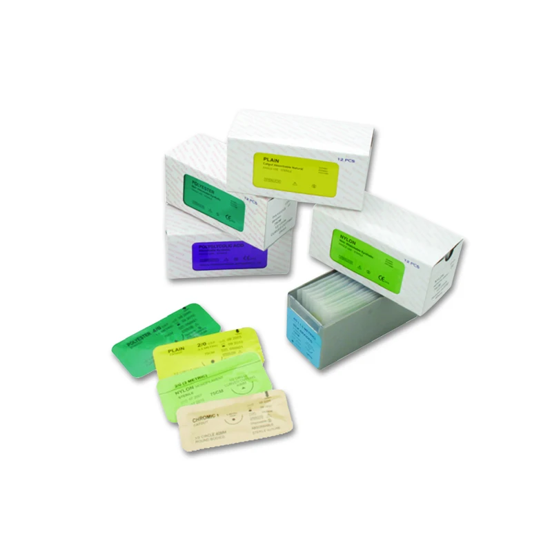 12PCS Polyglactin 910 Sterile Surgical Suture