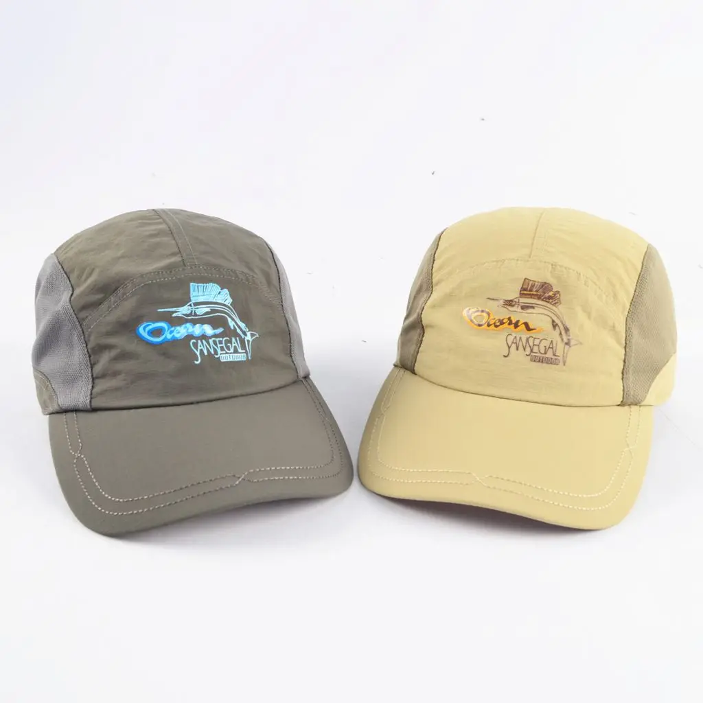Waterproof Nylon Camping Cap American Style Summer Sunscreen Sunshade Printed Outdoor Hat Unisex Outdoor Leisure Cap