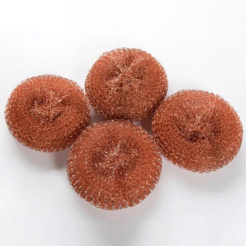 6pcs 12pcs Heavy Duty Metal Wire Scrubber Dish Washing Cleaning Steel Scourer Copper Scrubber Pad