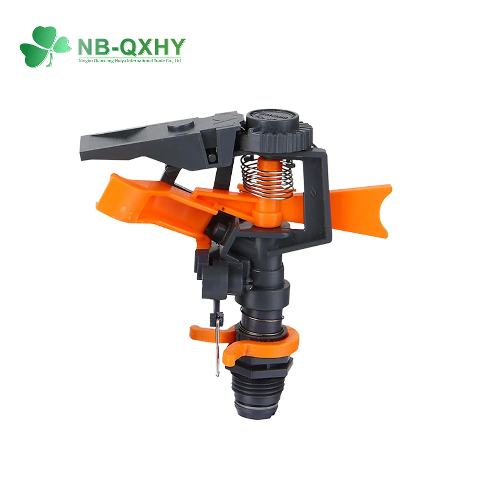 Garden Tools Lawn Irrigation 1/2 Inch Plastic Adjustable Impulse Sprinkler Automatic Rocker Arm Nozzle Irrigation Sprinkler