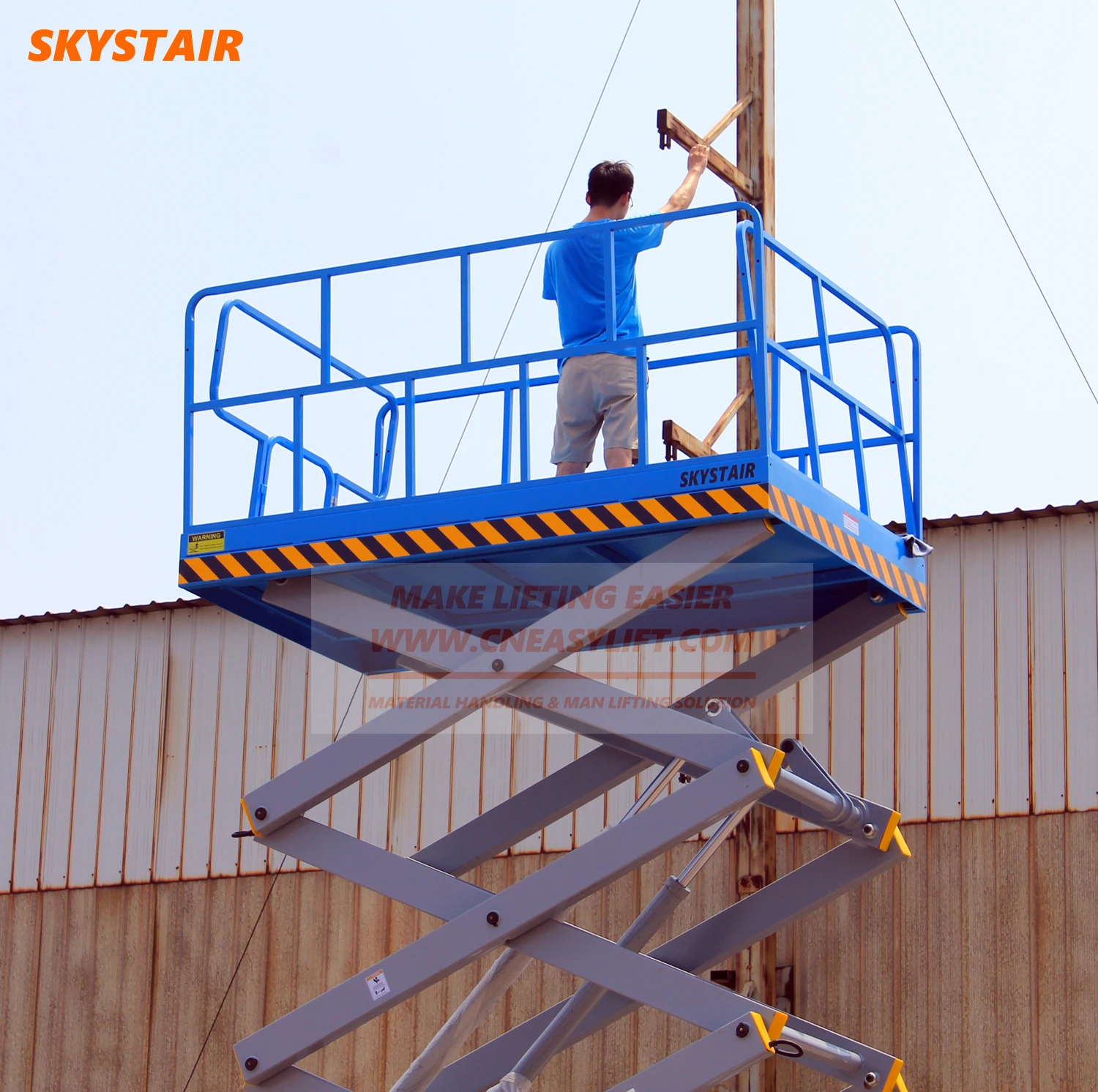  Skystair 6m 9m 11 м 16 электрический ножничный подъемник