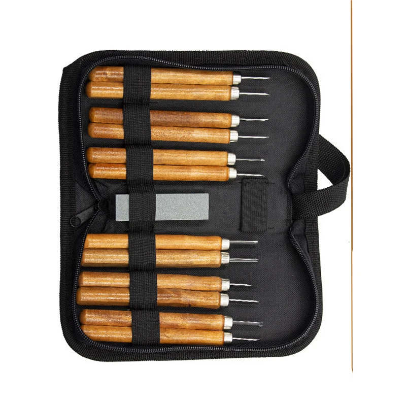 Wood Carving Chisel Knife Hand Tool Set  Art Rubber Stamp Carving Woodworking Knives